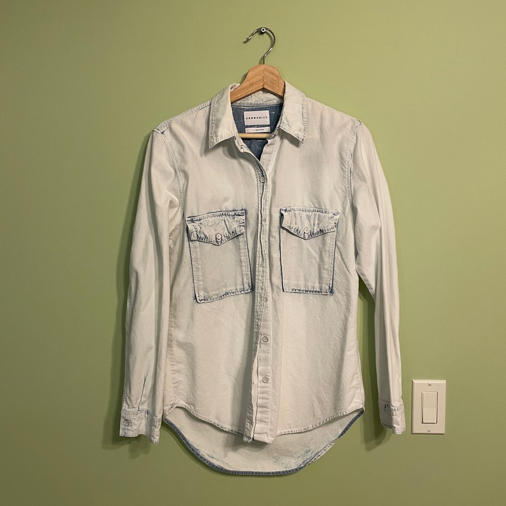 Community Button Down Shirt. Oversized Fit. In near perfect condition.